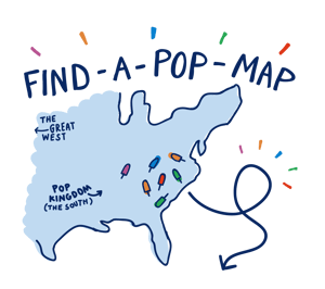 Find A Pop Map - Blue